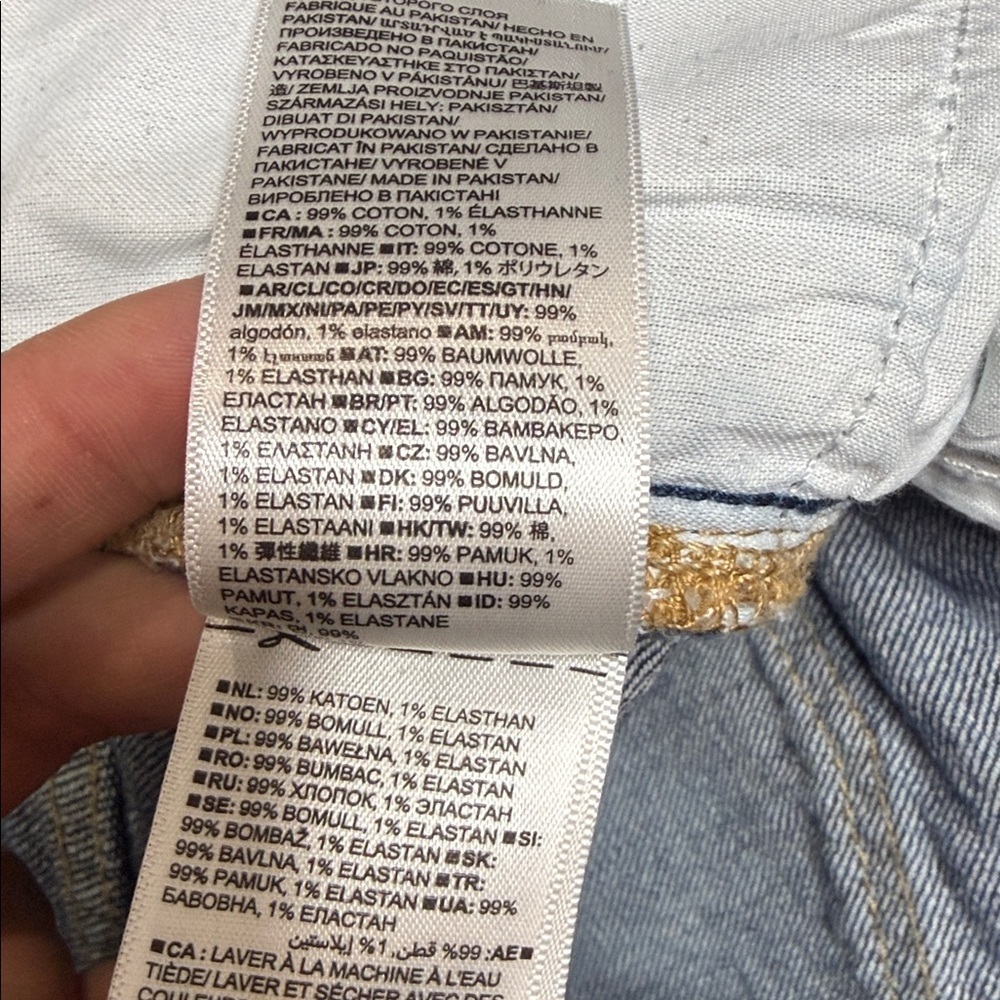 GAP Denim High Rise Universal Slim Boyfriend Ankle Jeans Blue Sz 4/27 - Picture 11 of 12